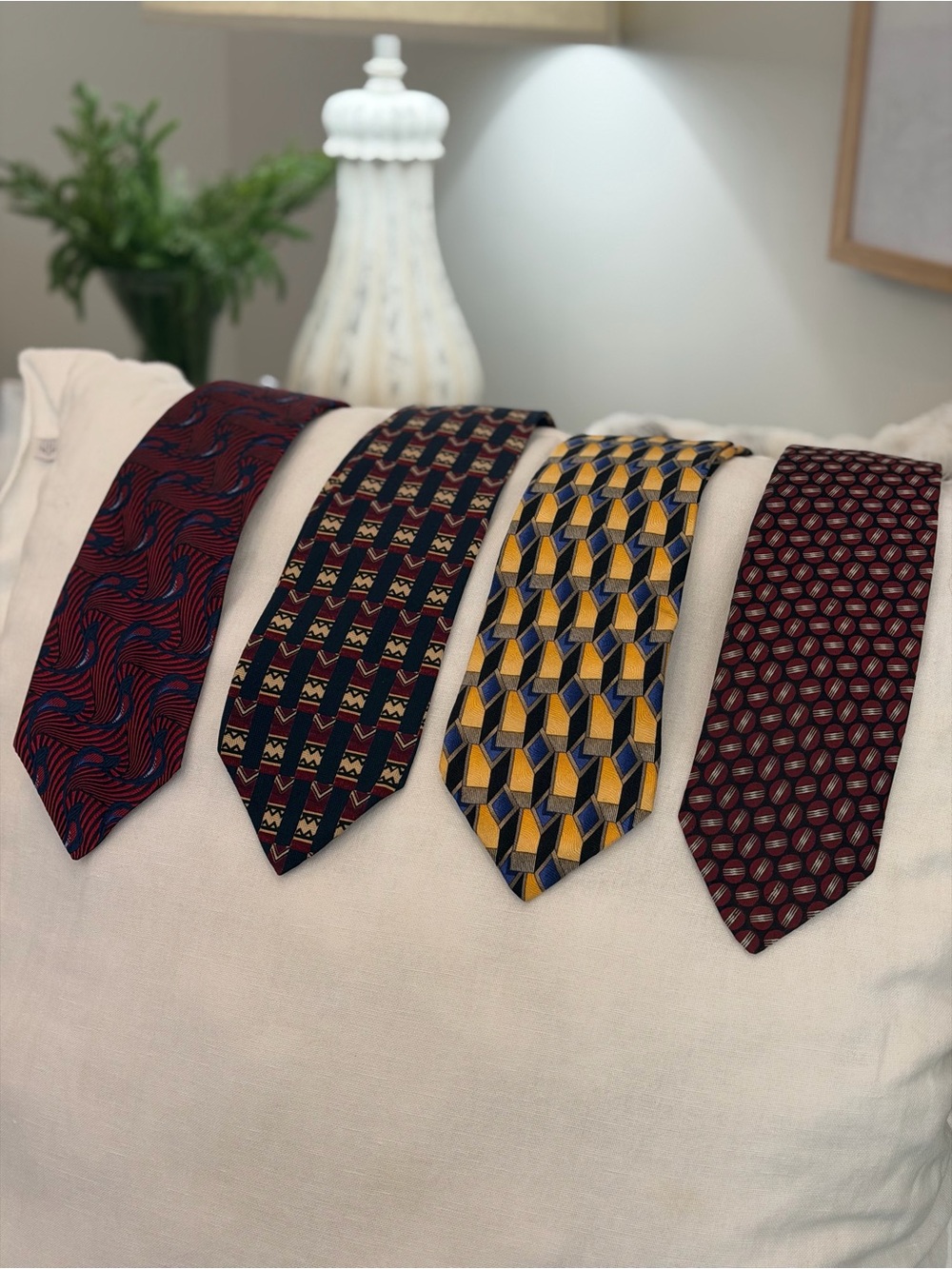 4 Vintage Robert Talbot Silk Ties. 1980’s 1990’s |